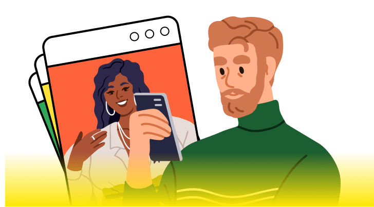 Connect only with the people you prefer with personalised matching on Video Match