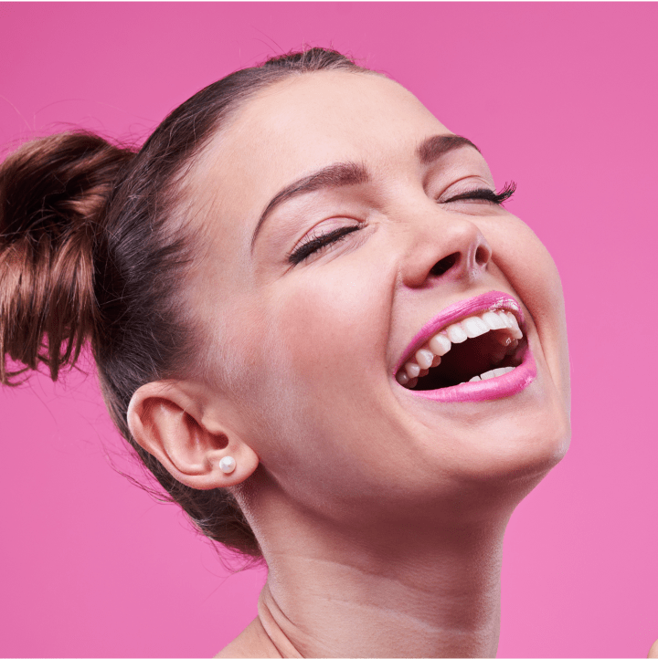 Happy young girl expanding her social circle on Video Match