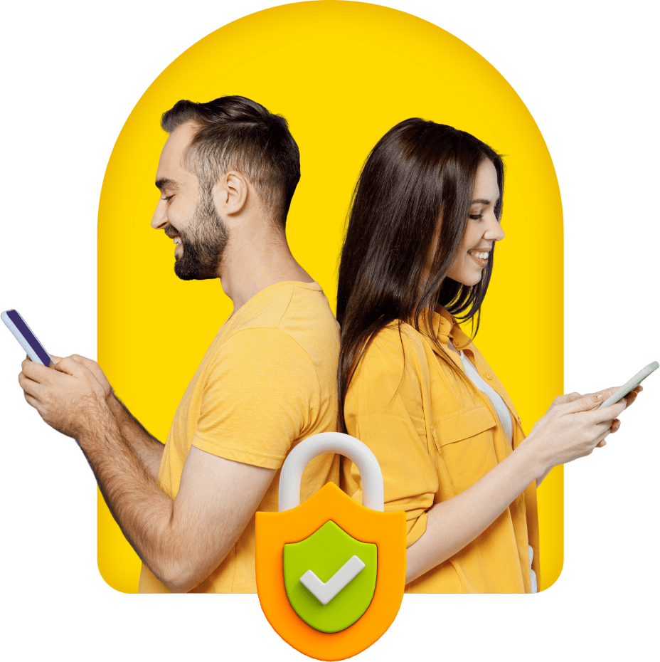 Young couple enjoying a safe and secure cam to cam matching on Video Match
